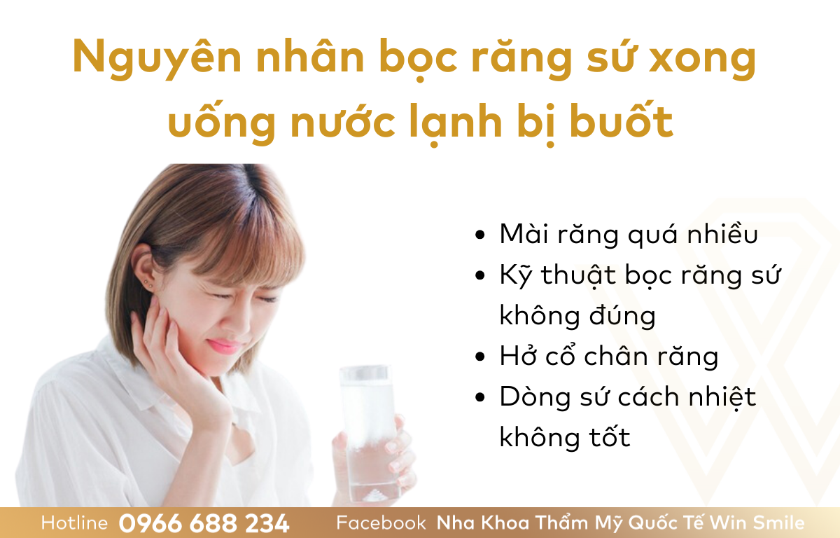 Bọc Răng Sứ Xong Uống Nước Lạnh Bị Buốt: Nguyên Nhân Và Giải Pháp Hiệu Quả