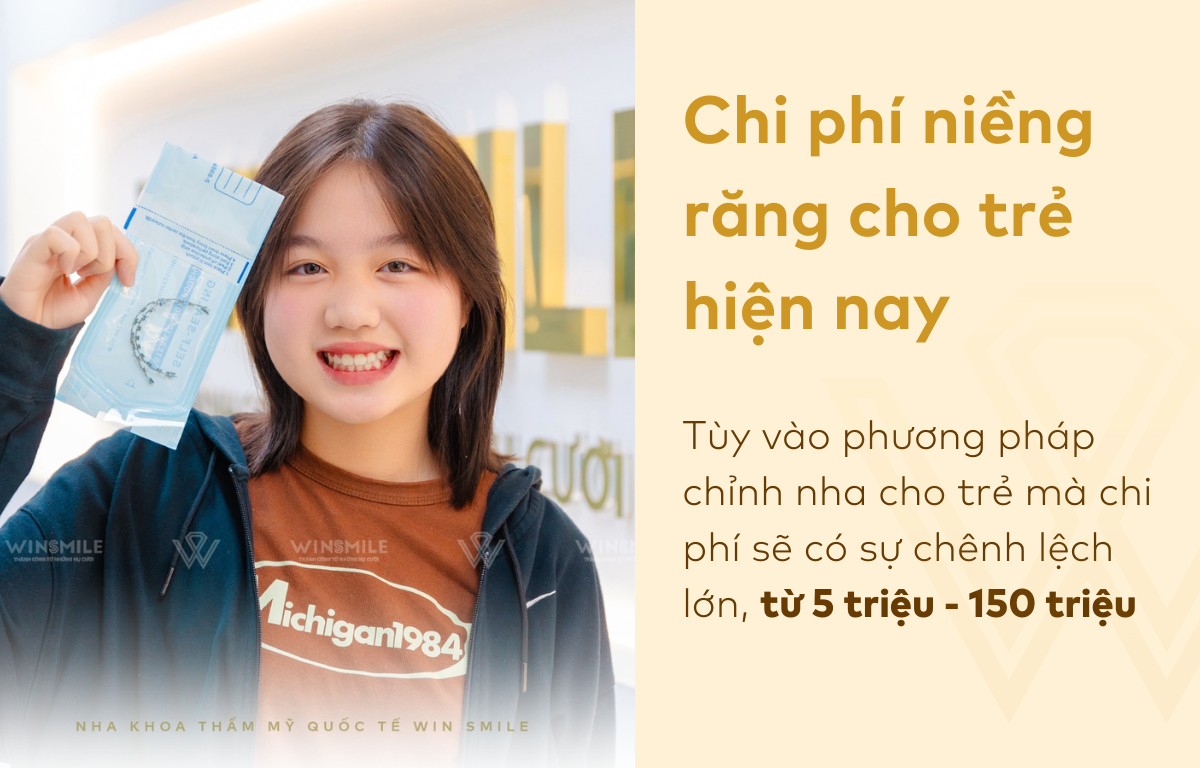 Chi phí niềng răng cho trẻ hiện nay