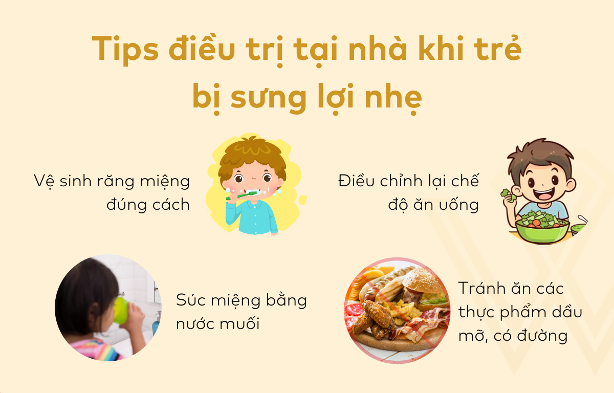 Tips điều trị tại nhà khi bị sưng lợi nhẹ