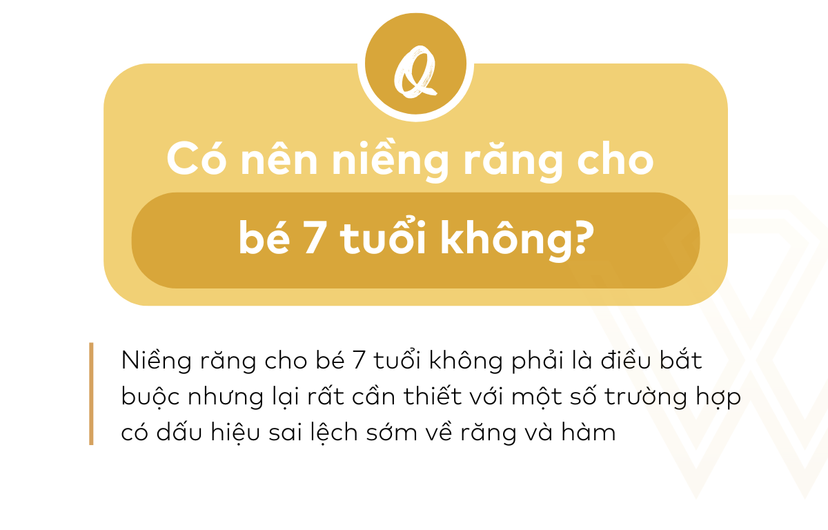 Có nên niềng răng cho bé 7 tuổi không