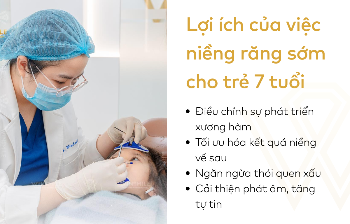 Lợi ích của việc niềng răng sớm cho trẻ 7 tuổi