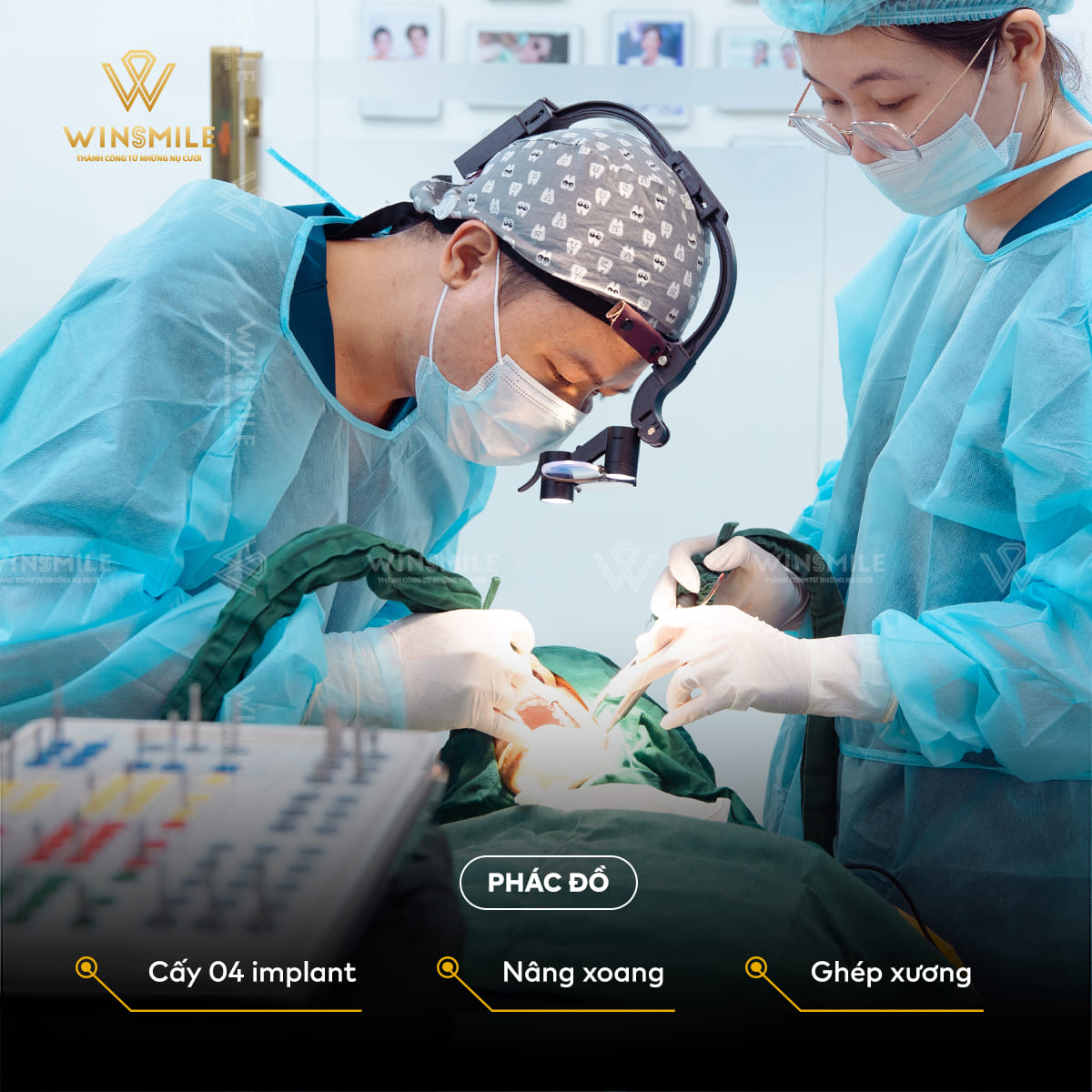 Giải pháp trồng Implant kết hợp kỹ thuật ghép xương & nâng xoang