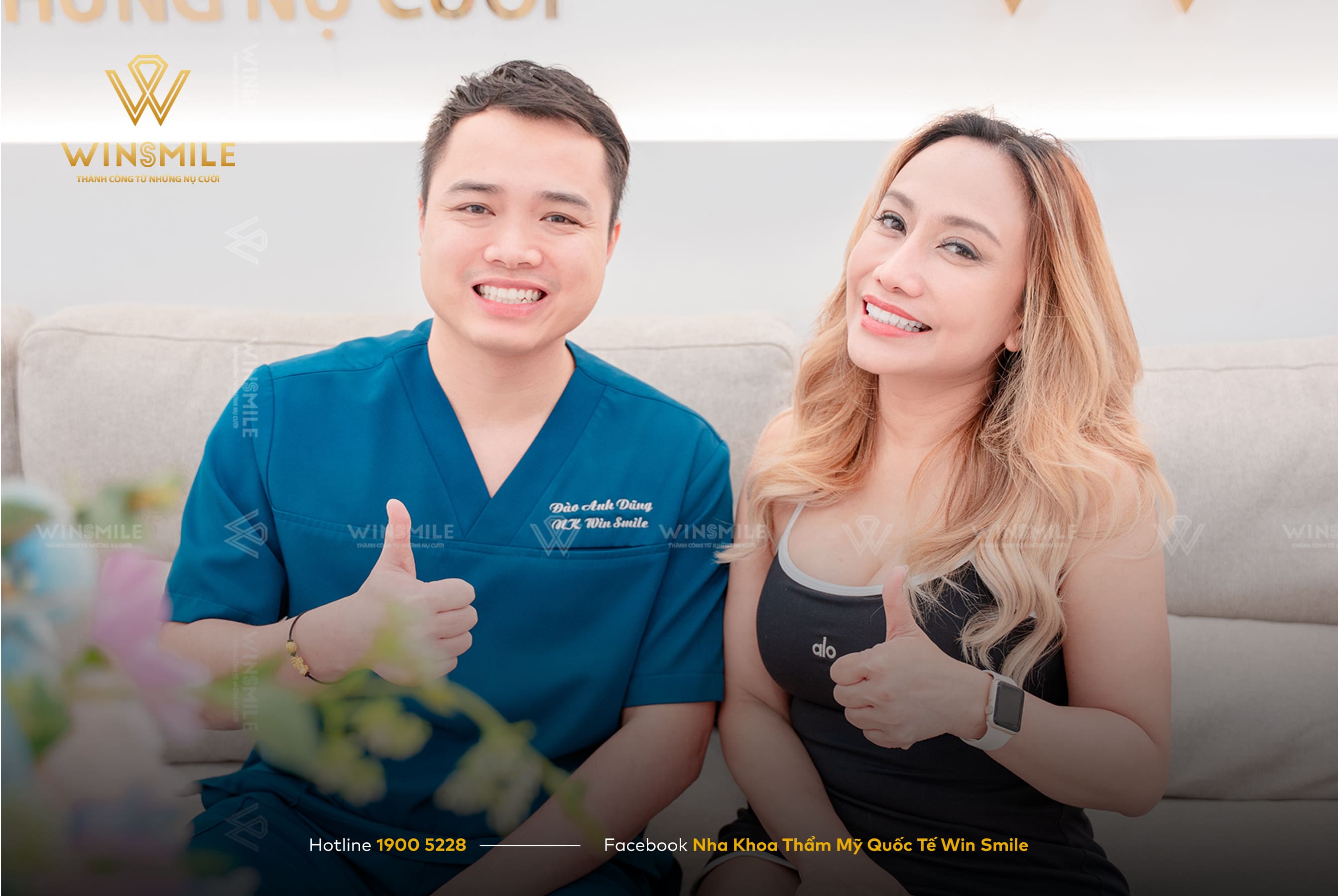 Sự tận tâm và chuyên nghiệp của đội ngũ Win Smile là điều chị thật sự hài lòng