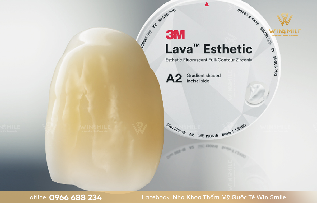 Răng sứ Lava Esthetic có màu sắc đa dạng, giúp khách hàng dễ dàng lựa chọn màu phù hợp.