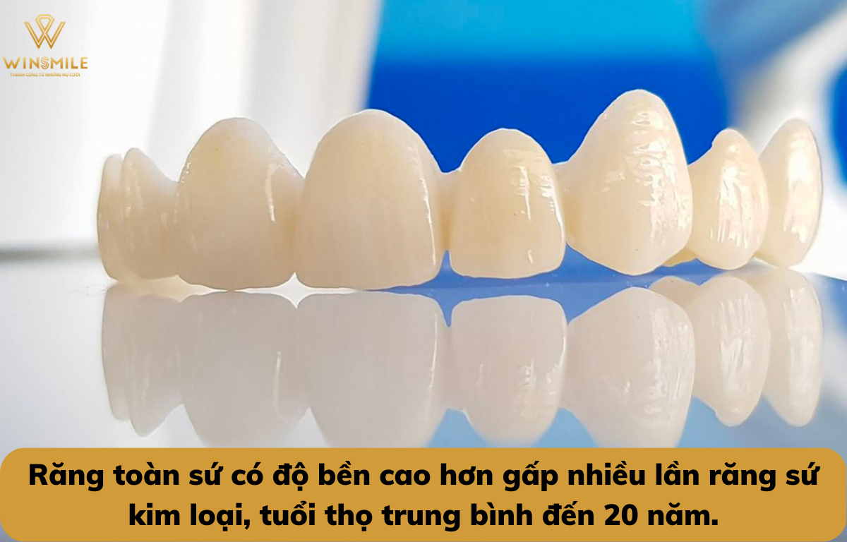 Bọc răng sứ bền không phụ thuộc vào loại sứ lựa chọn