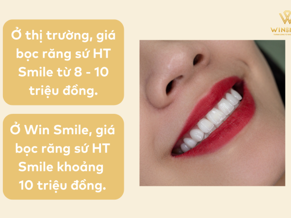 Bảng giá răng sứ HT Smile mới nhất hiện nay. Răng sứ HT Smile giá bao nhiêu?